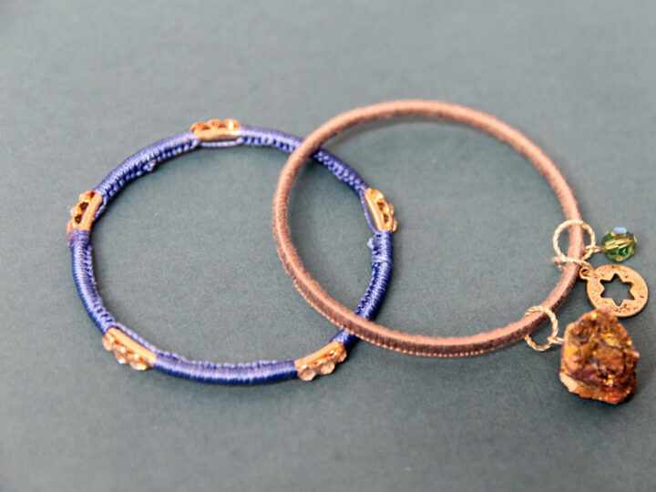 Upcycled String Wrapped Bangles