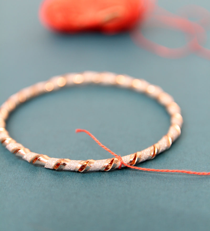 DIY//How to make Silk Thread Bracelet at Home ..Tutorial.. - YouTube