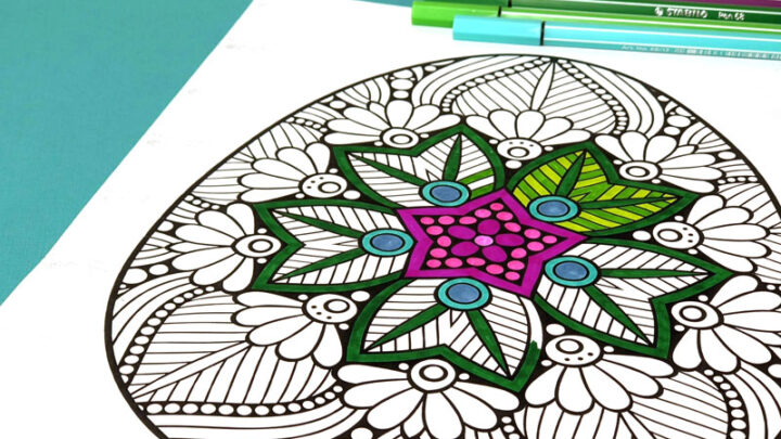 Easter Adult Coloring Pages – Mandala Eggs