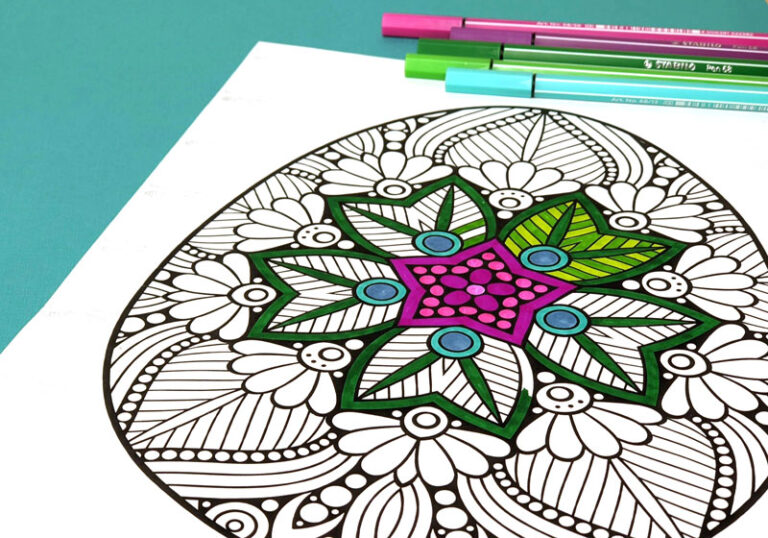 Easter Adult Coloring Pages – Mandala Eggs