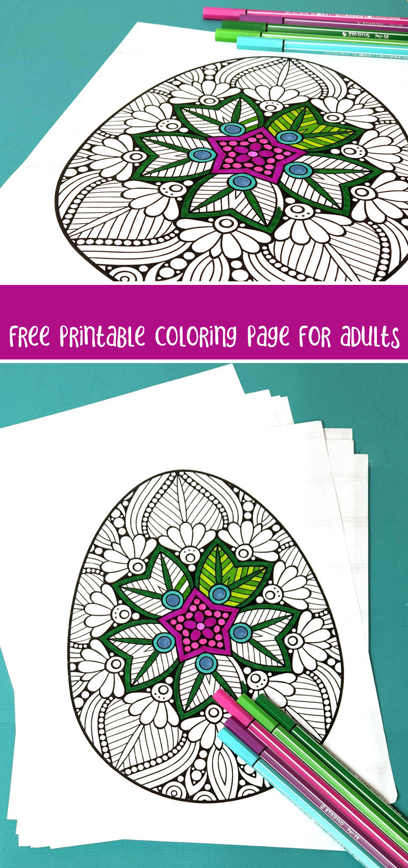 easter adult coloring pages collage