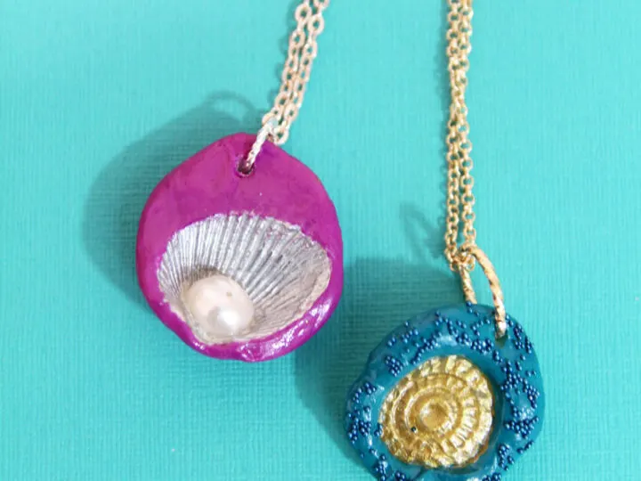 Seashell Imprint Pendants from InstaMorph!