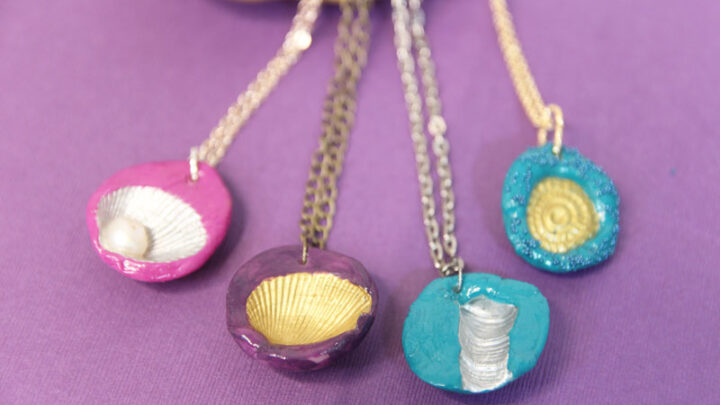 How to Make Seashell Imprint Pendants from InstaMorph