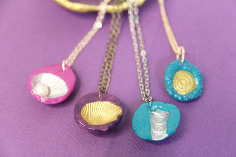 How to Make Seashell Imprint Pendants from InstaMorph