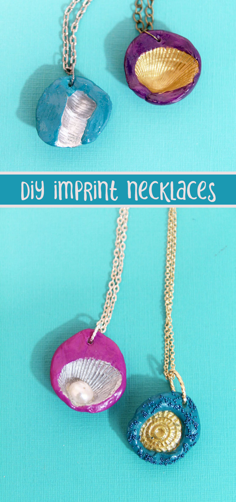 Seashell Pendants How to Make a Seashell Imprint Necklace