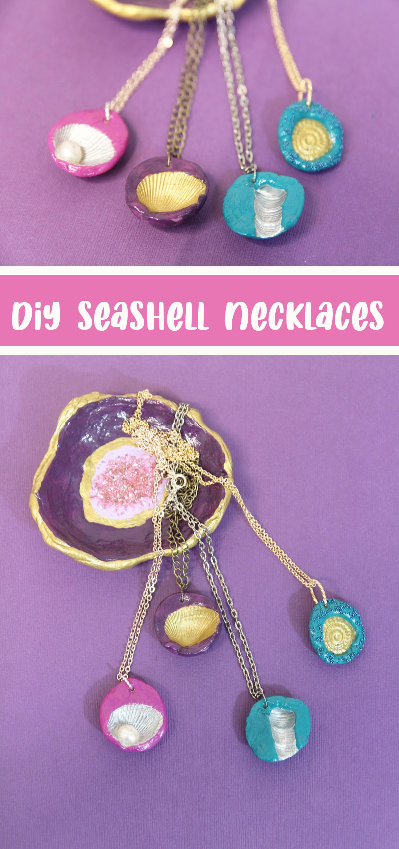 Seashell Pendants How to Make a Seashell Imprint Necklace