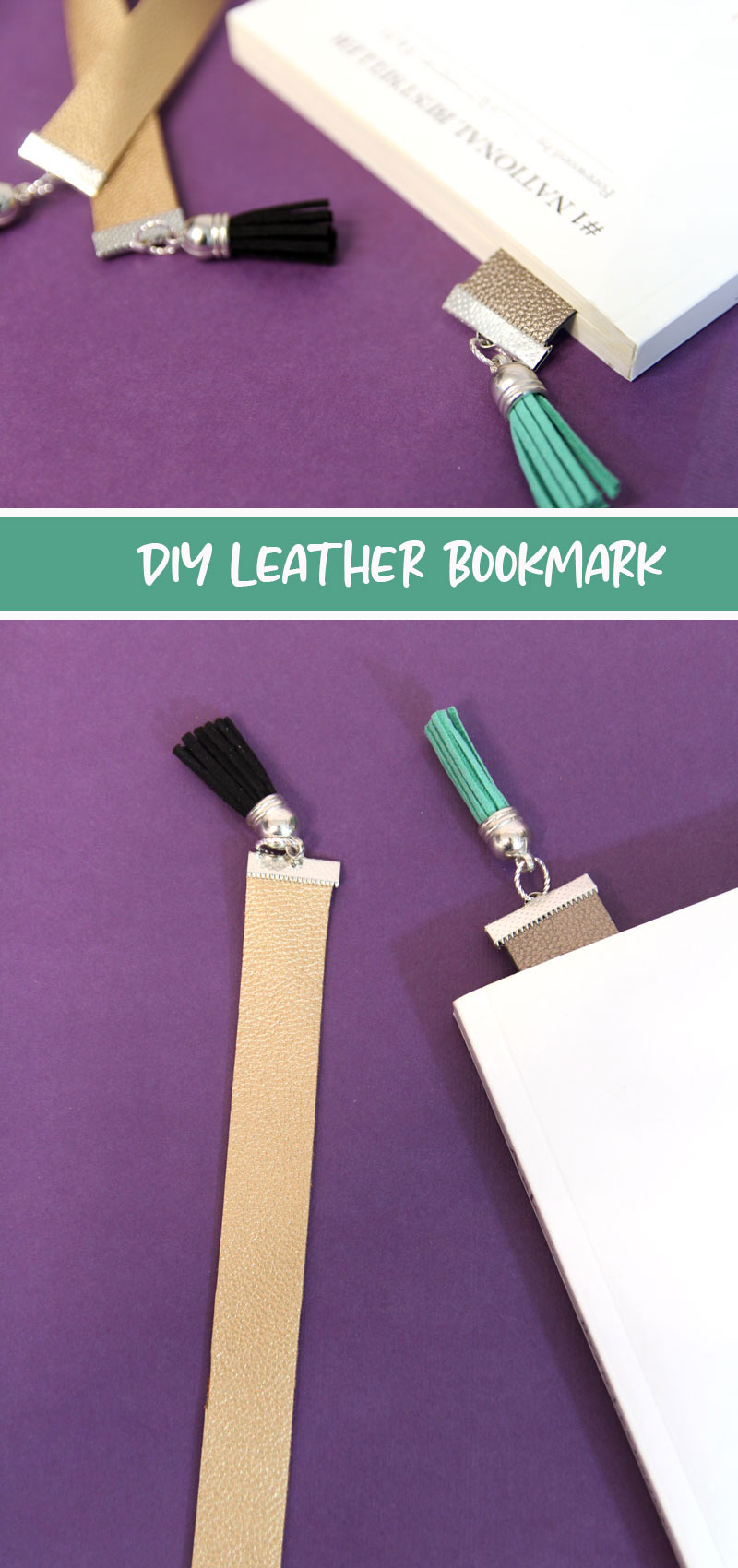 DIY Leather Bookmarks in minutes! * Moms and Crafters