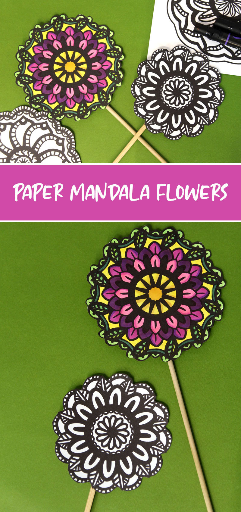 flower mandalas hero collage