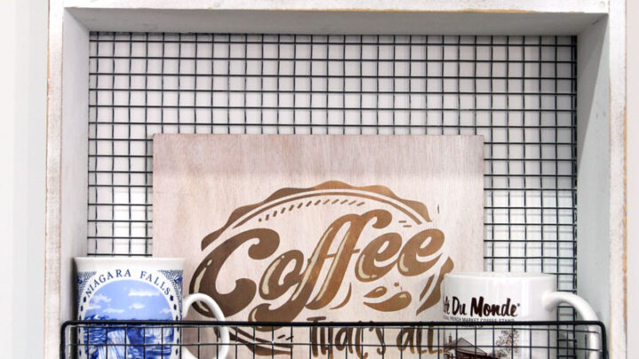 Making Cricut Stencils + A Fun Coffee Sign