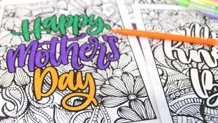 Mother’s Day Coloring Pages for Adults
