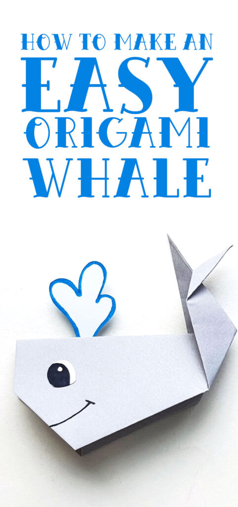 Origami Whale - Easy Instructions for Beginners * Moms and Crafters