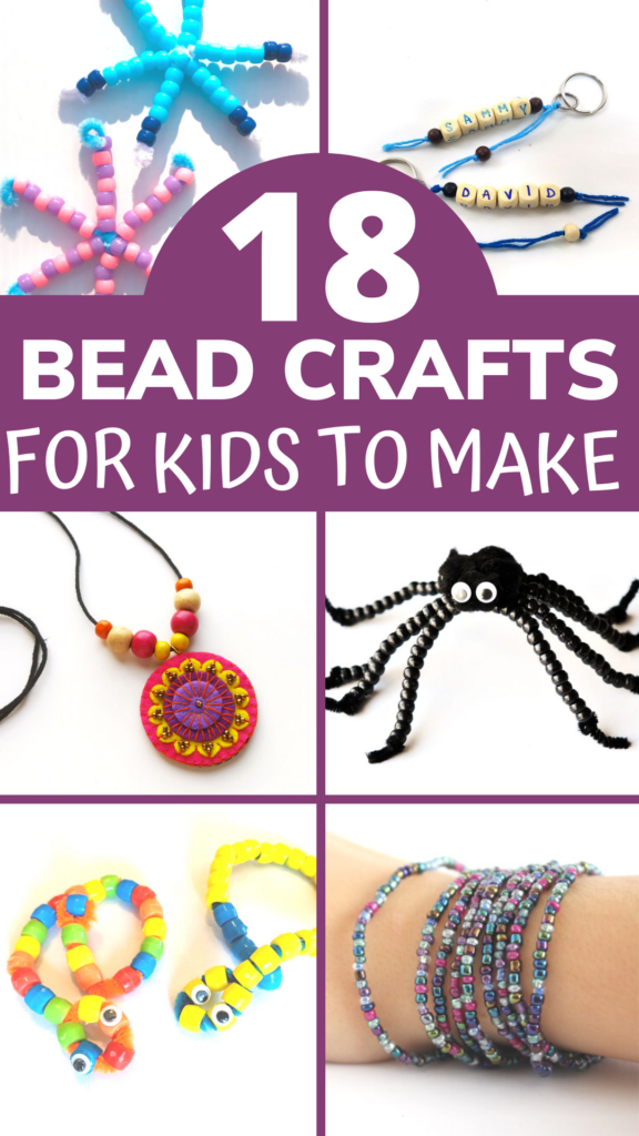 Bead Crafts for Kids * Moms and Crafters