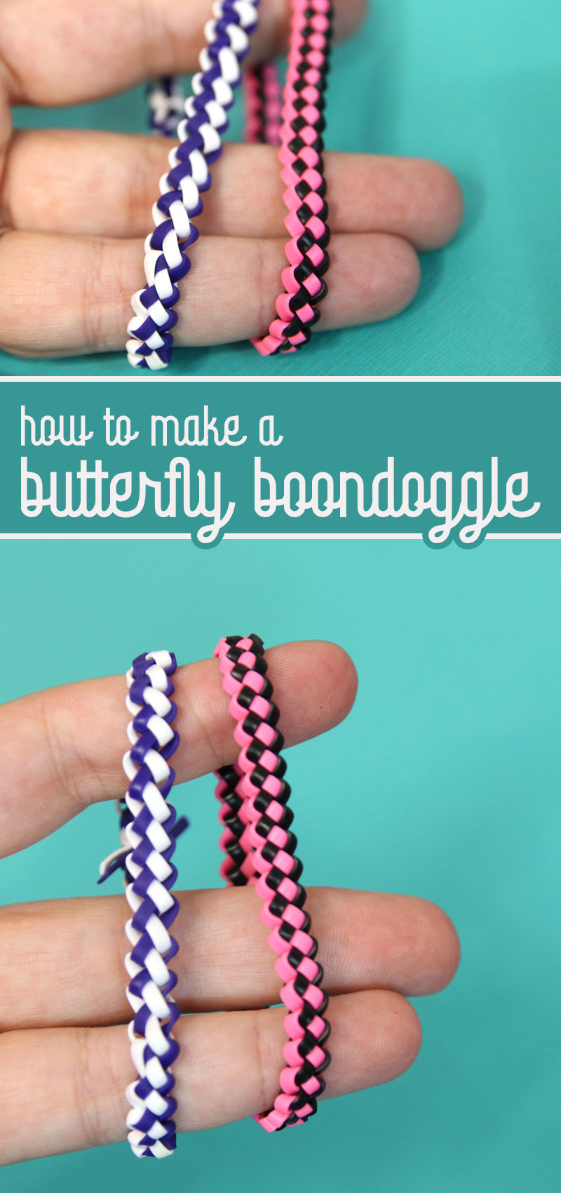 Butterfly Stitch Lanyard Gimp Bracelet * Moms and Crafters