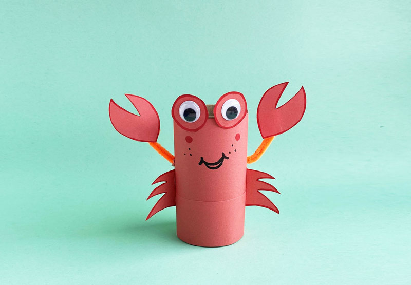 Crab Craft for Preschoolers * Moms and Crafters