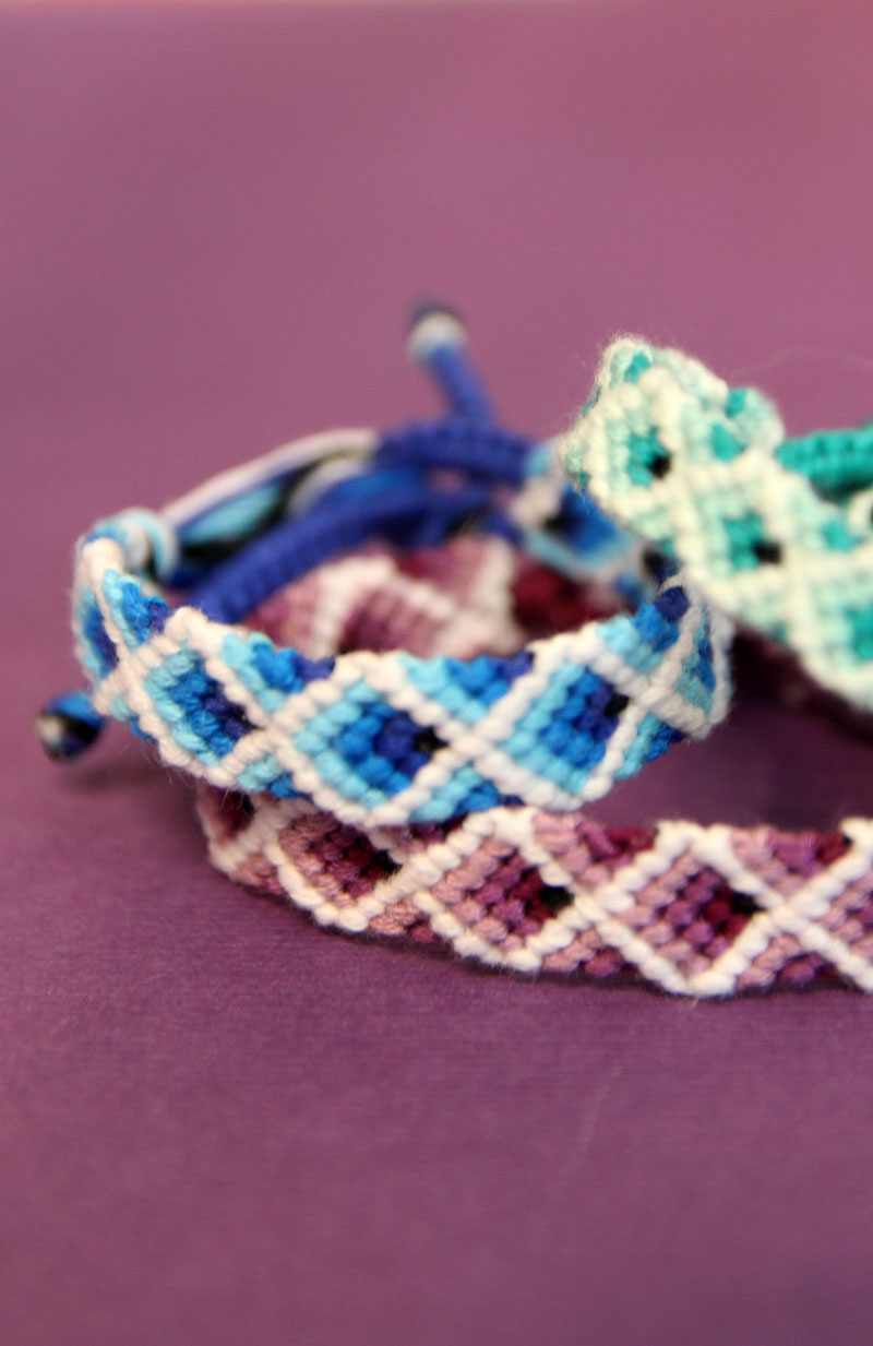 Diamond Pattern Friendship Bracelet | masterchisinau.com