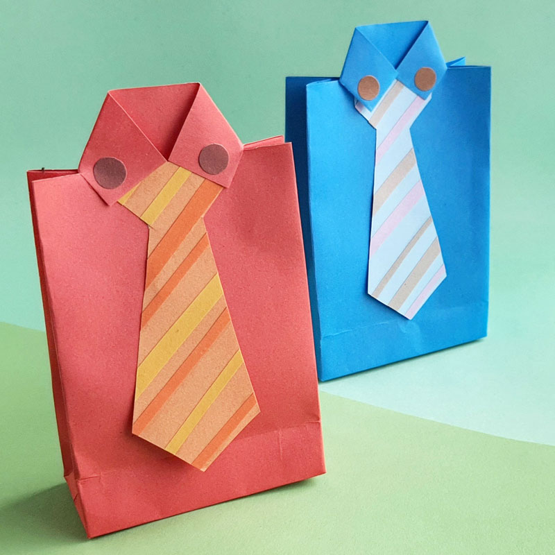 How About Orange: Fold a napkin shirt for Father's Day