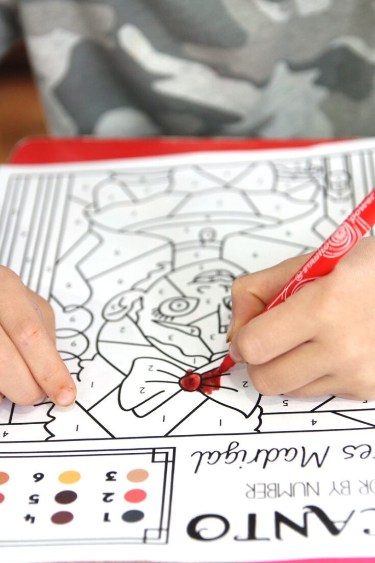 Free Encanto Coloring Sheets - Color by Number * Moms and Crafters