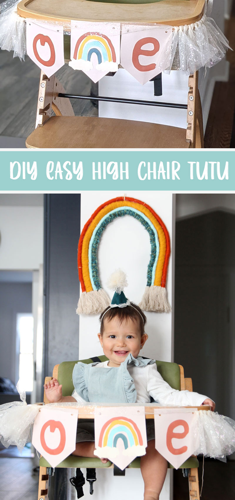 DIY high chari tutu for first birthday parties