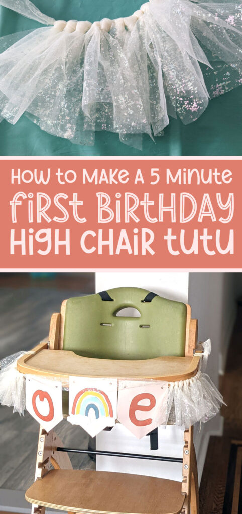 DIY How to Make a Party Banner - 1st Birthday High Chair 