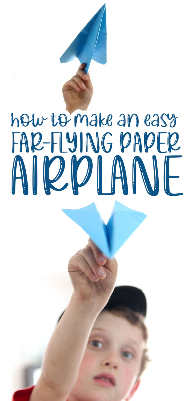 How to make a fast paper airplane * Moms and Crafters