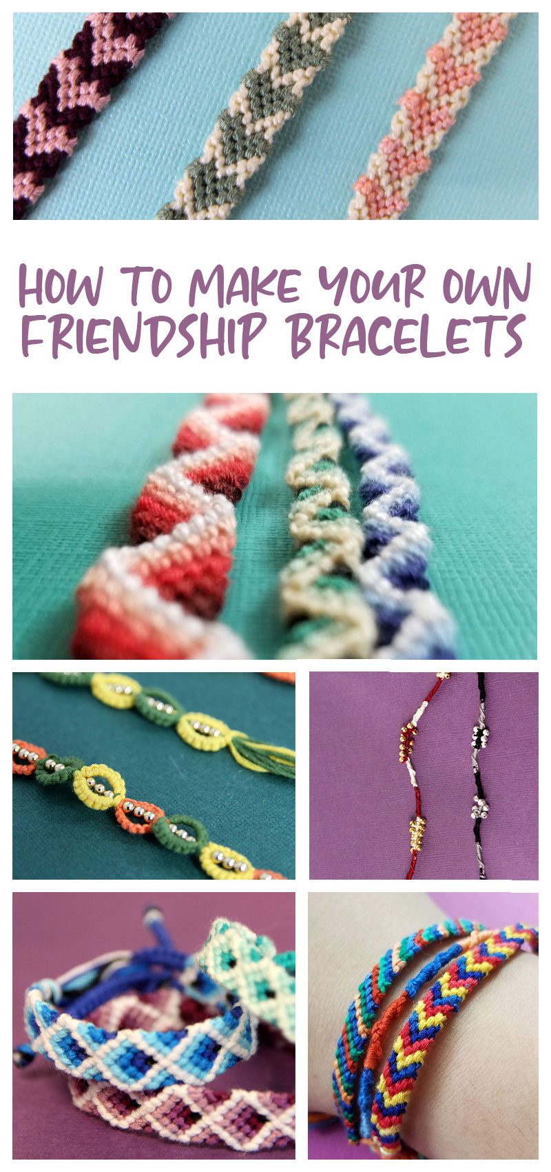 How to Make Bracelets with Yarn | Braided Friendship Bracelets | Yarn  bracelets, Yarn friendship bracelets, Braided friendship bracelets