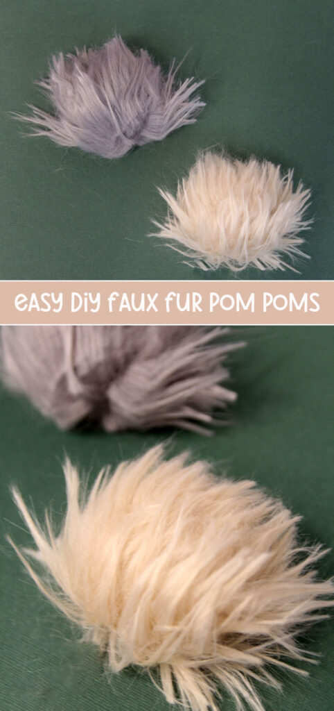 How to make faux fur pom poms - see kate sew