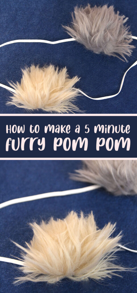 How to Make a Faux Fur Pom Pom DIY - Easy and Fast!