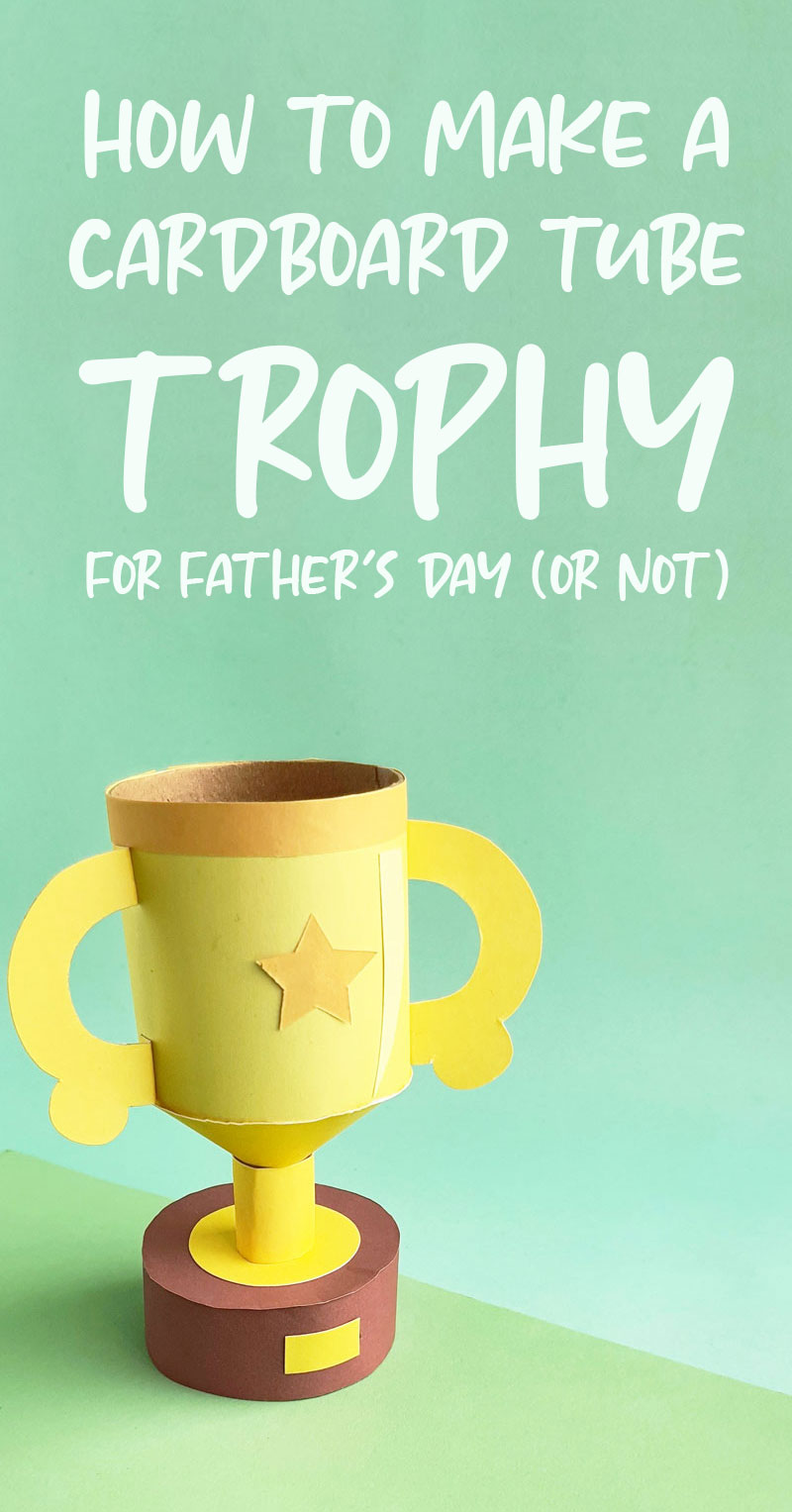 paper trophy craft with title text