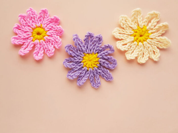 How to crochet easy flowers