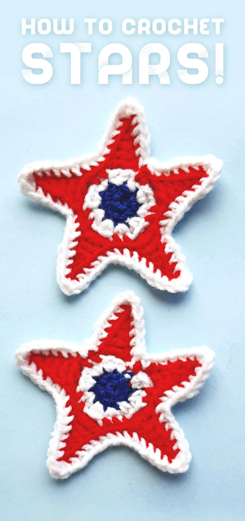 patriotic crochet star pattern
