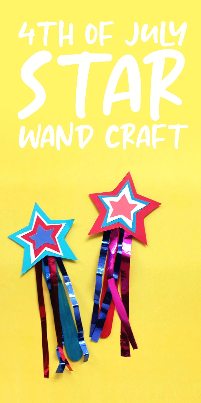 star wand craft for kids hero image with text