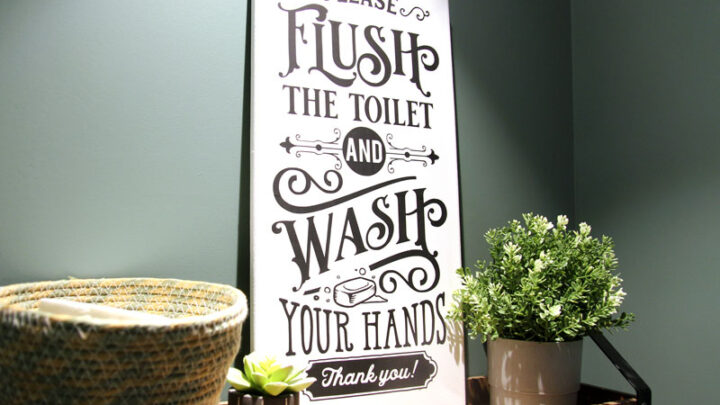 Making Signs With Cricut: HTV vs Infusible Ink on Canvas