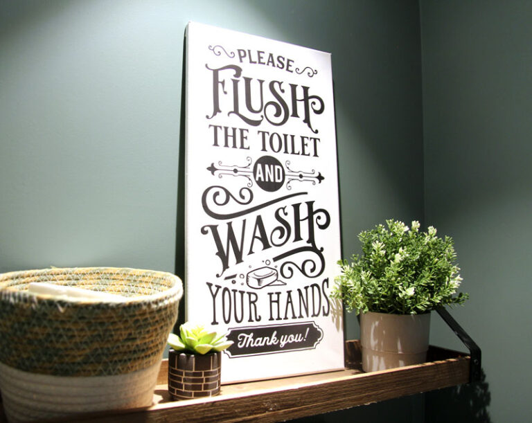 Making Signs With Cricut HTV vs Infusible Ink on Canvas