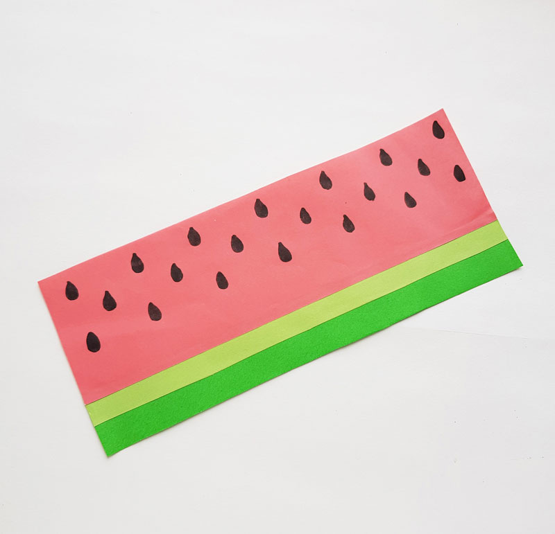 Watermelon Fan Paper Craft * Moms and Crafters