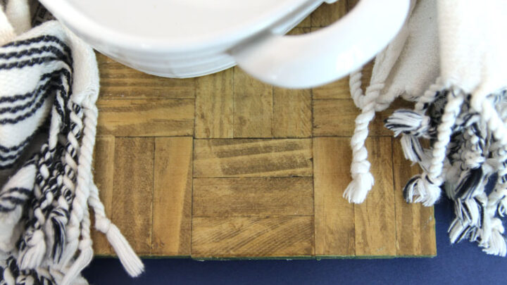 DIY Wood Trivet – Dollar Store Craft