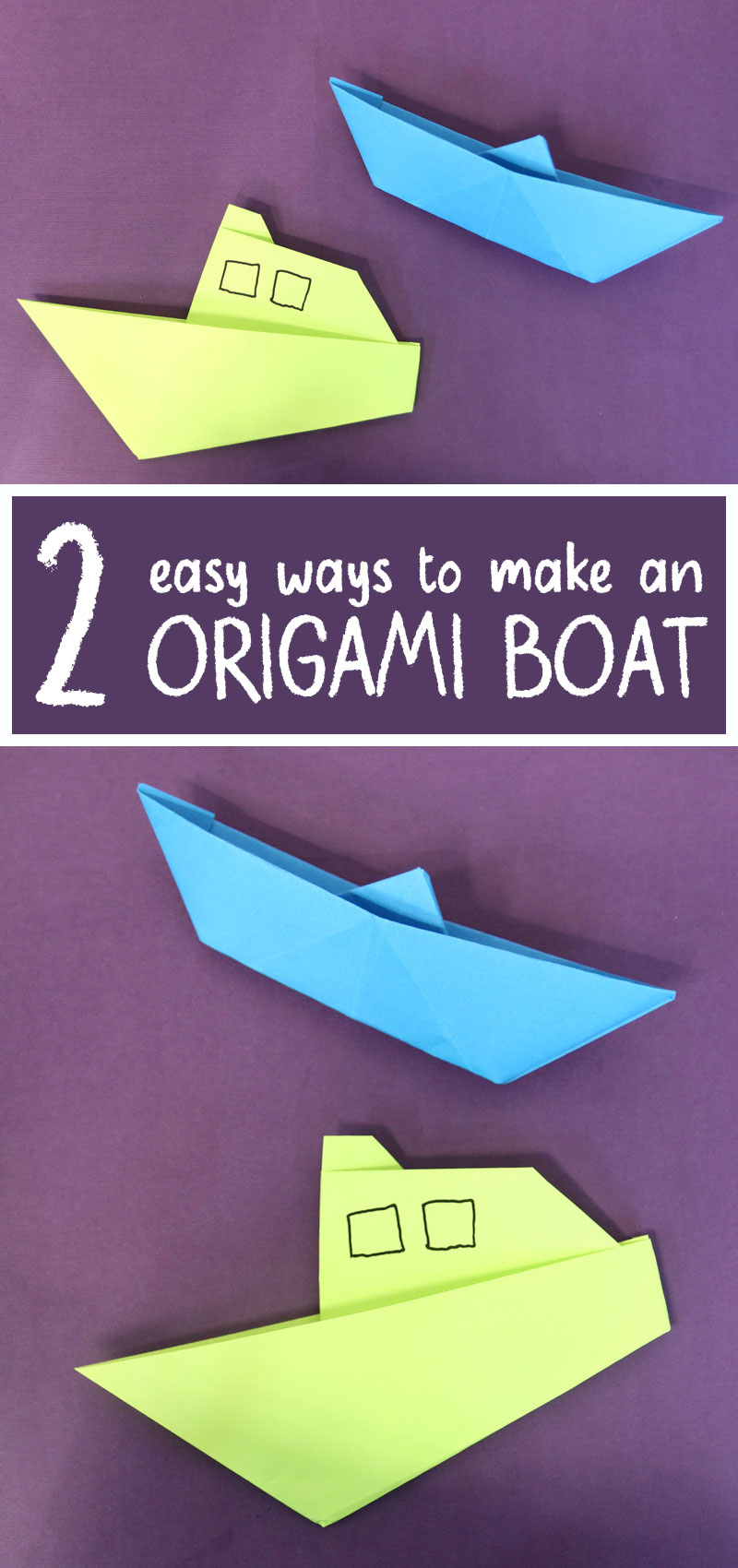 How to on sale make origami boat