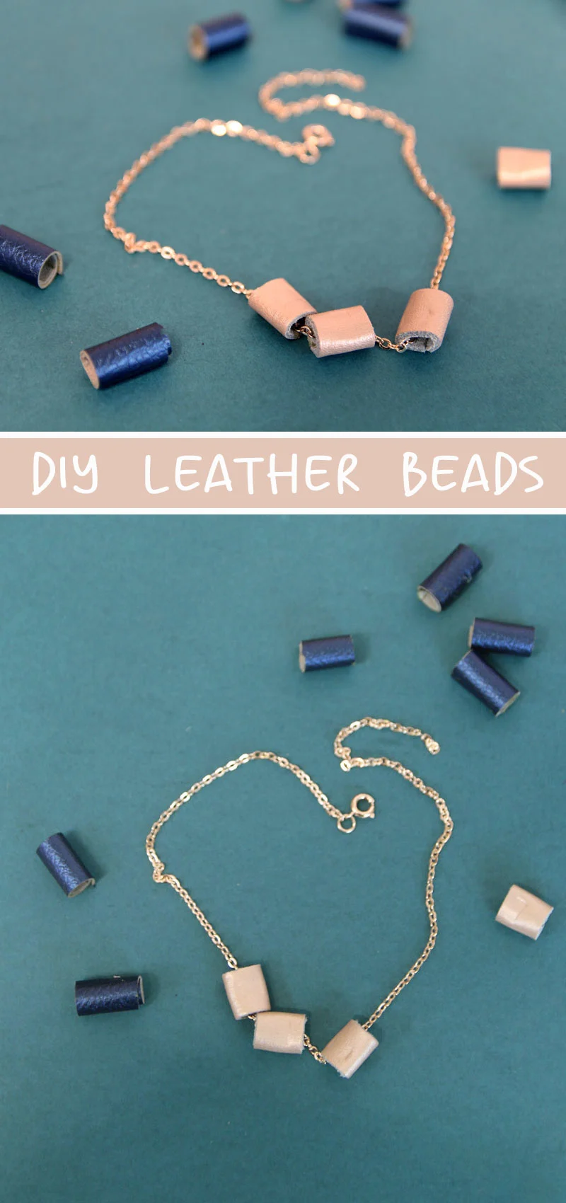 leather beads DIY for beginners