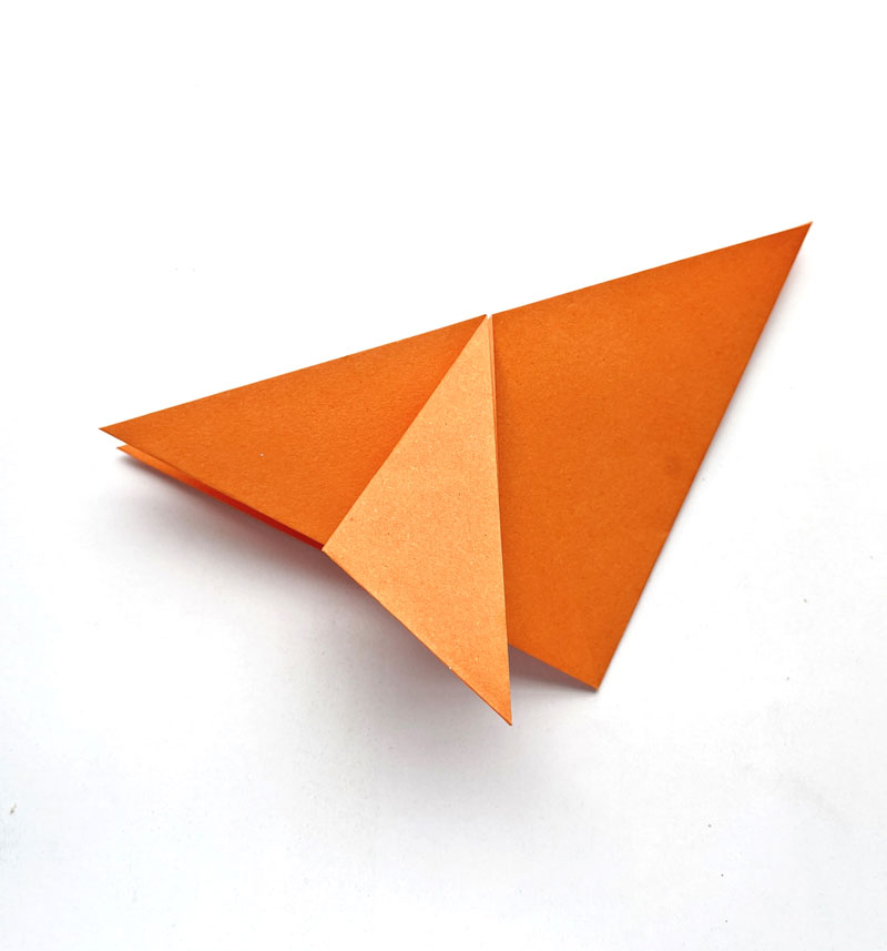 Crab origami scheme tutorial moving model. Origami for kids. Step