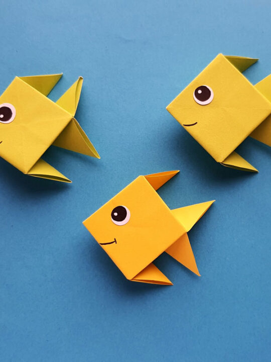 Easy origami fish discount