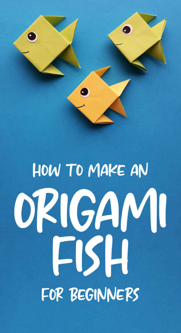 Origami Fish Easy Tutorial for Beginners * Moms and Crafters
