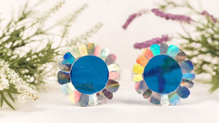 Sunglasses Craft for Kids from Upcycled CDs