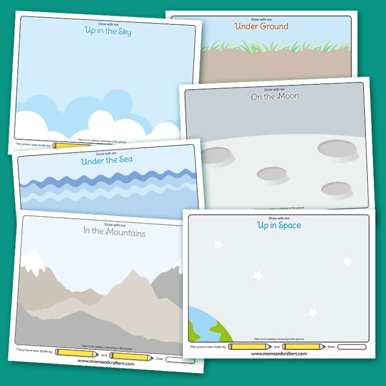 Kids Drawing Activity: Under In On