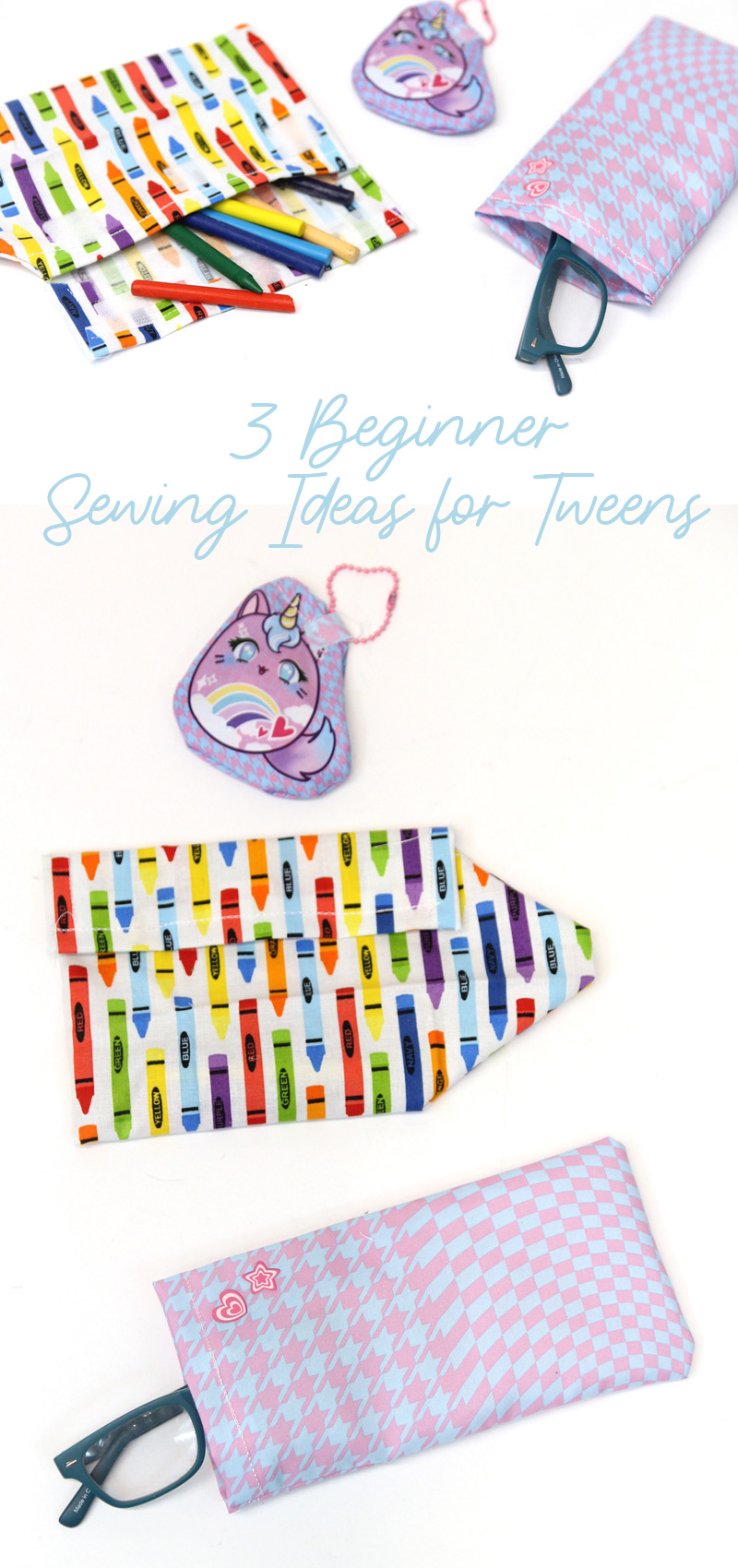 3 Easy Machine Sewing Projects For Kids To Learn How To Sew