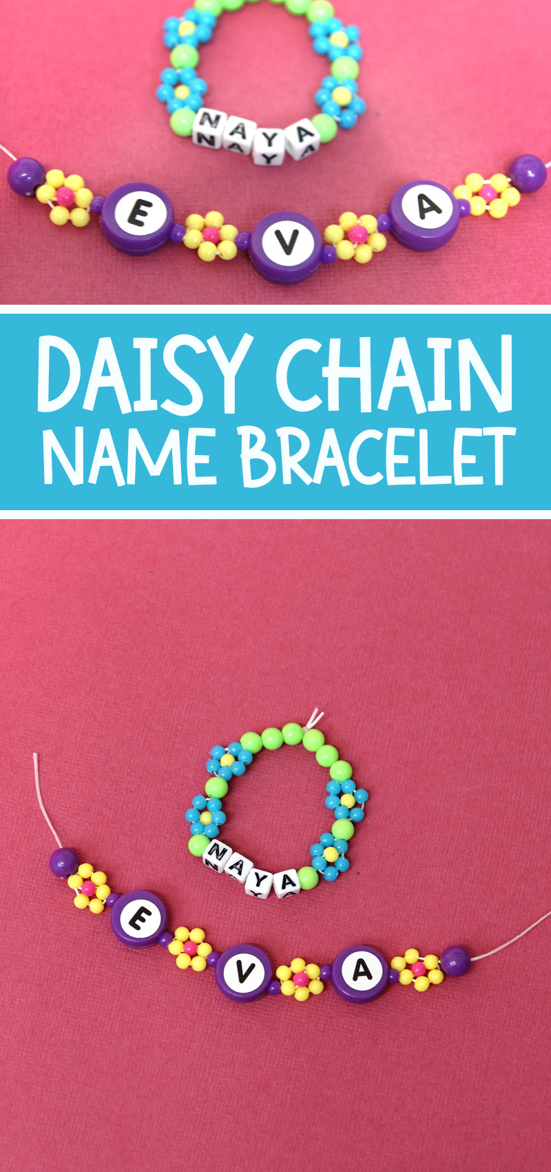 Daisy Chain Beaded Friendship Bracelet - Craft Project Ideas