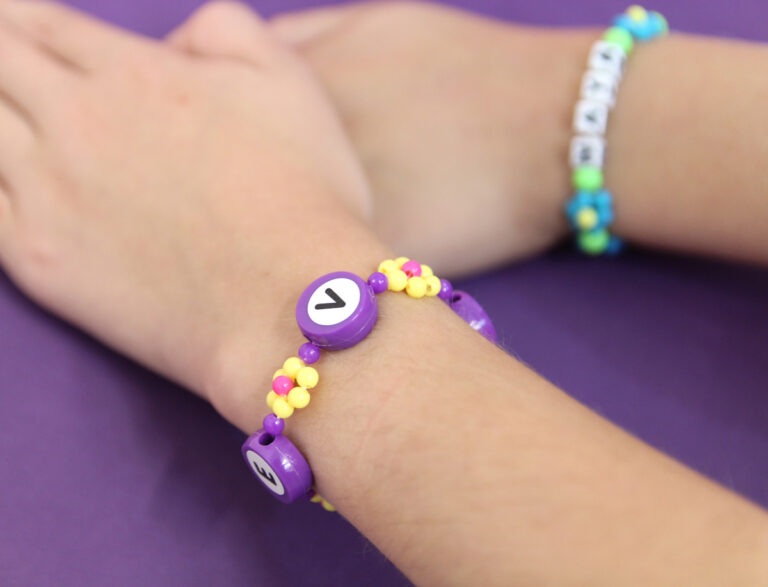 Daisy Chain Beaded Bracelets + Your Name!
