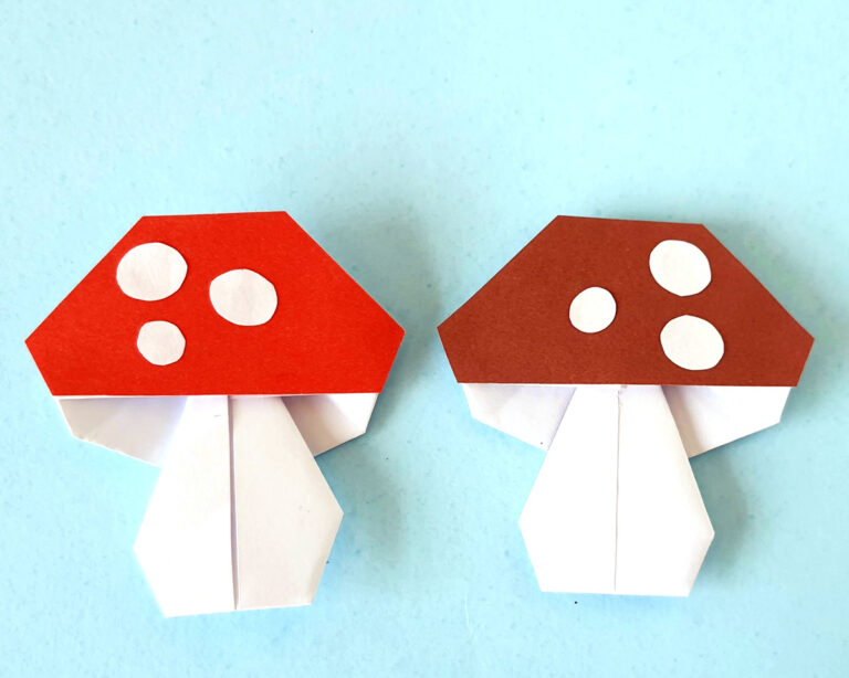 Origami Mushroom – Toadstool Craft