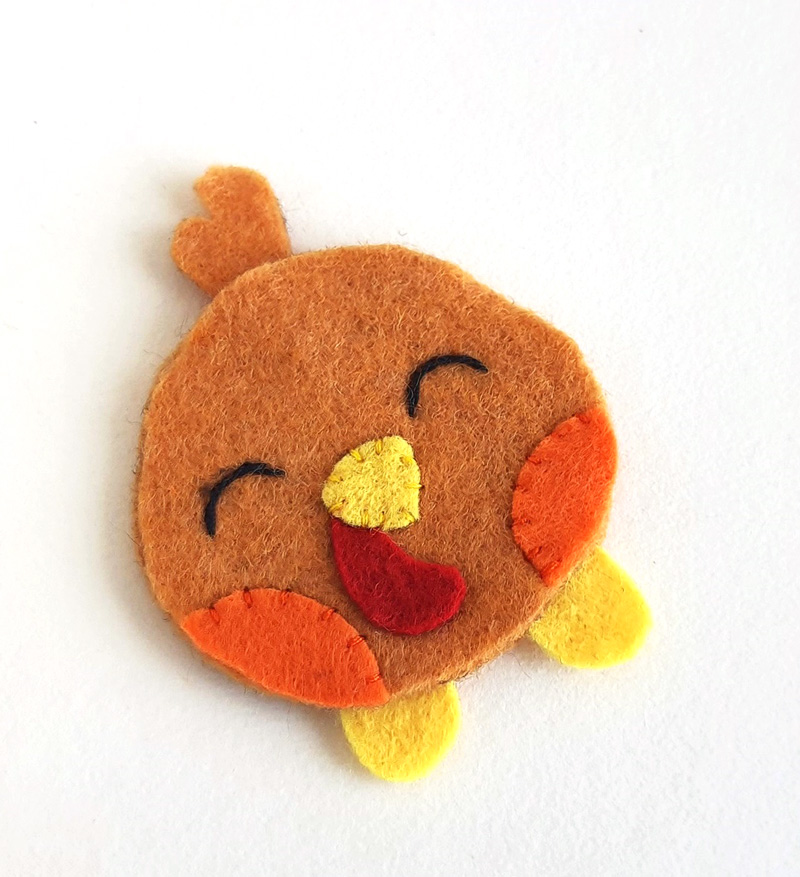 DIY Felt Turkey Plush - Big Family Blessings