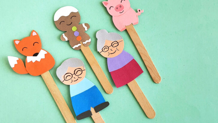 Gingerbread Man Puppets Templates
