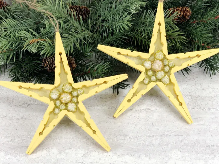 Clothespin Star Ornament