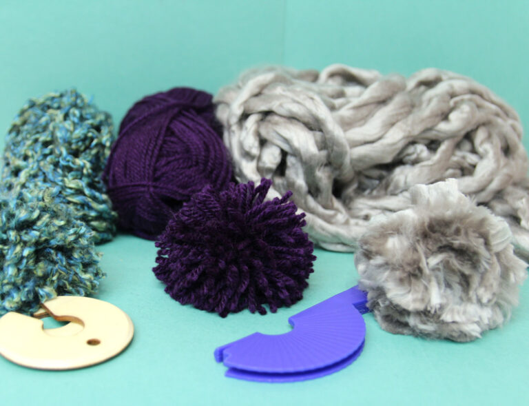 How to Make Pom Poms from Yarn 3 Ways * Moms and Crafters